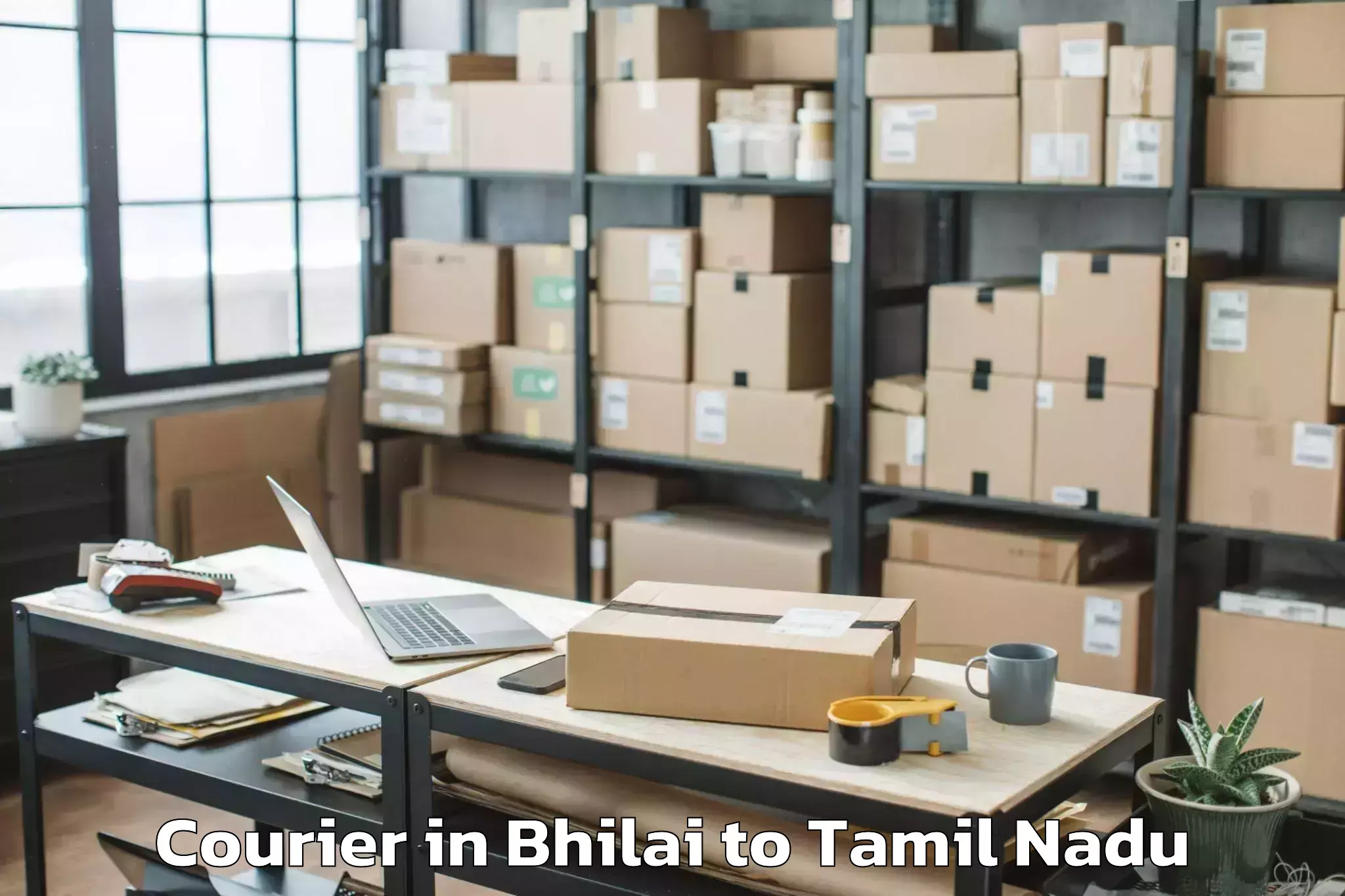 Reliable Bhilai to Gujiliamparai Courier